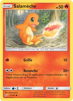 Carte Salamèche de l'extension Duo de Choc, numéro 11/181
