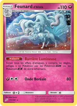 Carte Feunard d’Alola de l'extension Duo de Choc, numéro 111/181