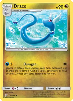 Carte Draco de l'extension Duo de Choc, numéro 118/181