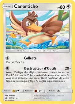 Carte Canarticho de l'extension Duo de Choc, numéro 127/181