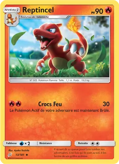Carte Reptincel de l'extension Duo de Choc, numéro 13/181