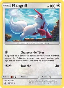 Carte Mangriff de l'extension Duo de Choc, numéro 132/181