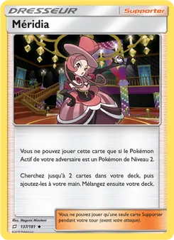 Carte Méridia de l'extension Duo de Choc, numéro 137/181