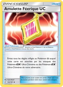 Carte Amulette Féerique UC de l'extension Duo de Choc, numéro 142/181