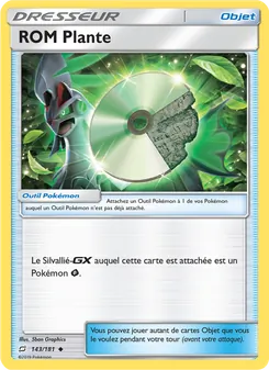 Carte ROM Plante de l'extension Duo de Choc, numéro 143/181