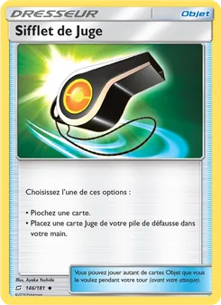 Carte Sifflet de Juge de l'extension Duo de Choc, numéro 146/181