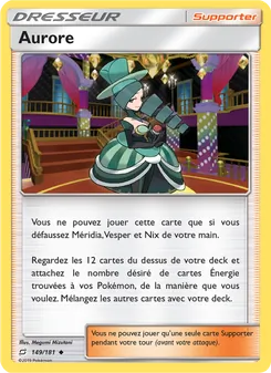 Carte Aurore de l'extension Duo de Choc, numéro 149/181