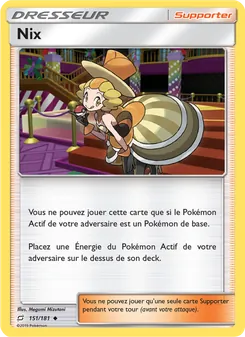 Carte Nix de l'extension Duo de Choc, numéro 151/181