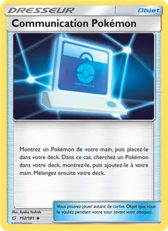 Carte Communication Pokémon de l'extension Duo de Choc, numéro 152/181