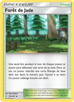 Carte Forêt de Jade de l'extension Duo de Choc, numéro 156/181