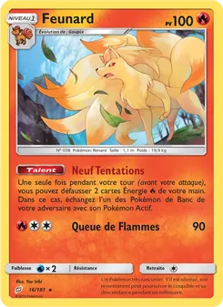 Carte Feunard de l'extension Duo de Choc, numéro 16/181