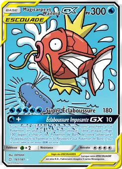 Carte Magicarpe et Wailord GX de l'extension Duo de Choc, numéro 161/181