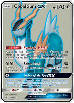 Carte Cobaltium GX de l'extension Duo de Choc, numéro 168/181
