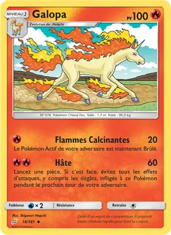 Carte Galopa de l'extension Duo de Choc, numéro 18/181