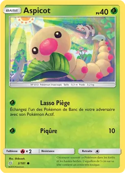 Carte Aspicot de l'extension Duo de Choc, numéro 2/181