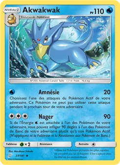 Carte Akwakwak de l'extension Duo de Choc, numéro 27/181