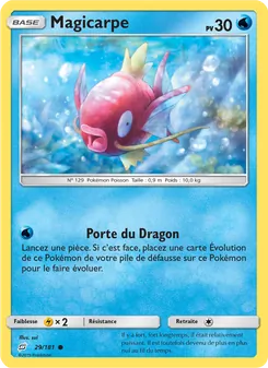 Carte Magicarpe de l'extension Duo de Choc, numéro 29/181