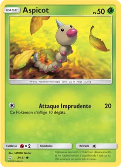 Carte Aspicot de l'extension Duo de Choc, numéro 3/181