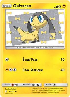 Carte Galvaran de l'extension Duo de Choc, numéro 49/181