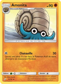 Carte Amonita de l'extension Duo de Choc, numéro 75/181