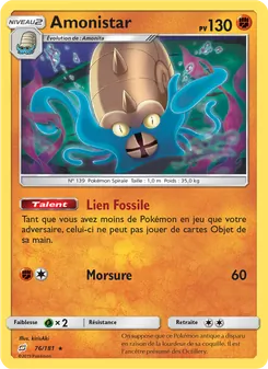Carte Amonistar de l'extension Duo de Choc, numéro 76/181