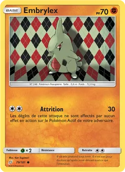 Carte Embrylex de l'extension Duo de Choc, numéro 79/181