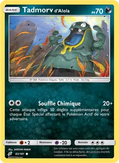 Carte Tadmorv d’Alola de l'extension Duo de Choc, numéro 83/181