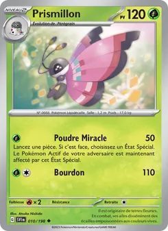 Carte Prismillon de l'extension Écarlate et Violet, numéro 010/198