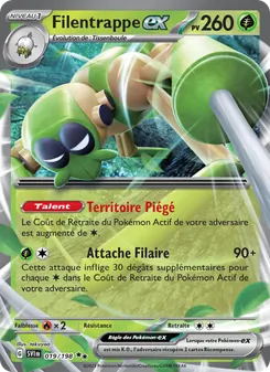 Carte Filentrappe-ex de l'extension Écarlate et Violet, numéro 019/198