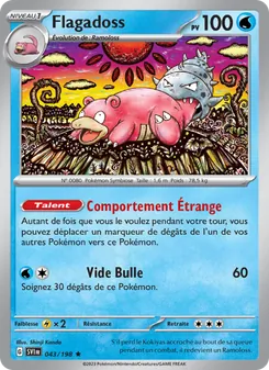 Carte Flagadoss de l'extension Écarlate et Violet, numéro 043/198