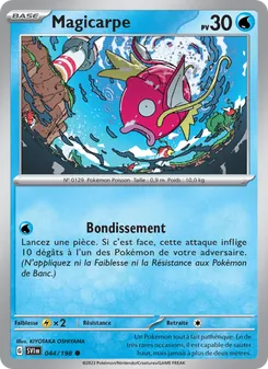 Carte Magicarpe de l'extension Écarlate et Violet, numéro 044/198