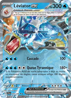 Carte Léviator-ex de l'extension Écarlate et Violet, numéro 045/198