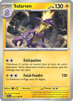 Carte Salarsen de l'extension Écarlate et Violet, numéro 072/198