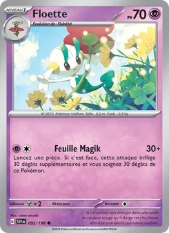 Carte Floette de l'extension Écarlate et Violet, numéro 092/198