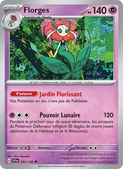 Carte Florges de l'extension Écarlate et Violet, numéro 093/198