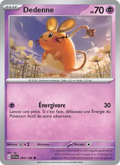 Carte Dedenne de l'extension Écarlate et Violet, numéro 094/198