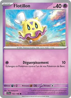 Carte Flotillon de l'extension Écarlate et Violet, numéro 102/198