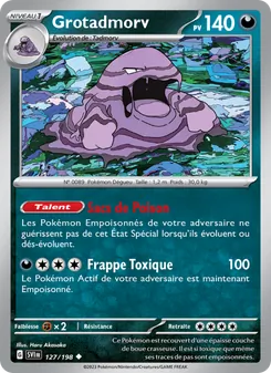 Carte Grotadmorv de l'extension Écarlate et Violet, numéro 127/198