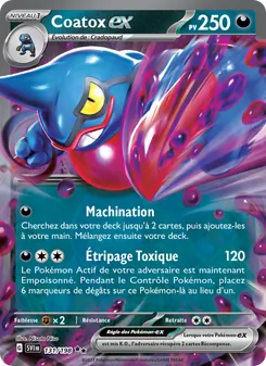 Carte Coatox-ex de l'extension Écarlate et Violet, numéro 131/198