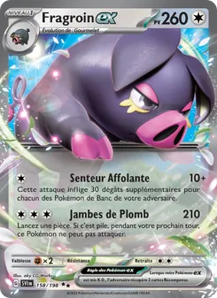 Carte Fragroin-ex de l'extension Écarlate et Violet, numéro 158/198