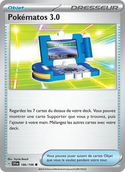 Carte Pokématos 3.0 de l'extension Écarlate et Violet, numéro 186/198