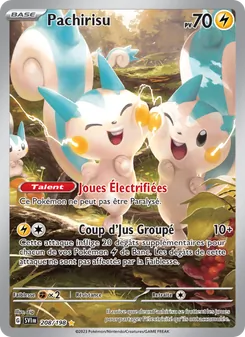 Carte Pachirisu de l'extension Écarlate et Violet, numéro 208/198