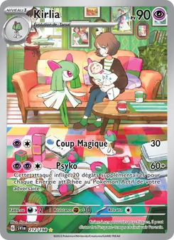 Carte Kirlia de l'extension Écarlate et Violet, numéro 212/198