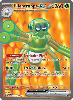 Carte Filentrappe-ex de l'extension Écarlate et Violet, numéro 223/198