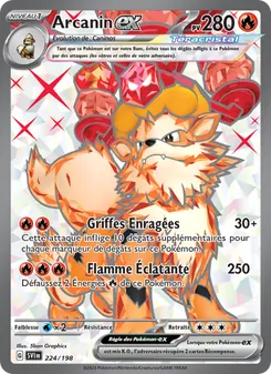 Carte Arcanin-ex de l'extension Écarlate et Violet, numéro 224/198