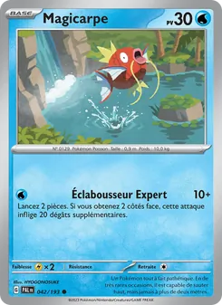 Carte Magicarpe de l'extension Évolutions à Paldea, numéro 042/193