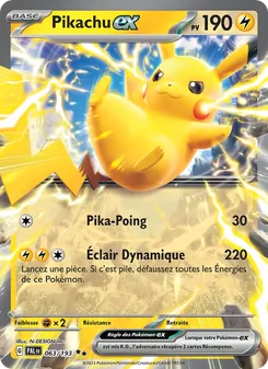 Carte Pikachu-ex de l'extension Évolutions à Paldea, numéro 063/193