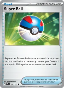 Carte Super Ball de l'extension Évolutions à Paldea, numéro 183/193
