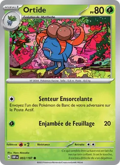Carte Ortide de l'extension Flammes Obsidiennes, numéro 002/197