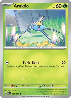 Carte Arakdo de l'extension Flammes Obsidiennes, numéro 006/197